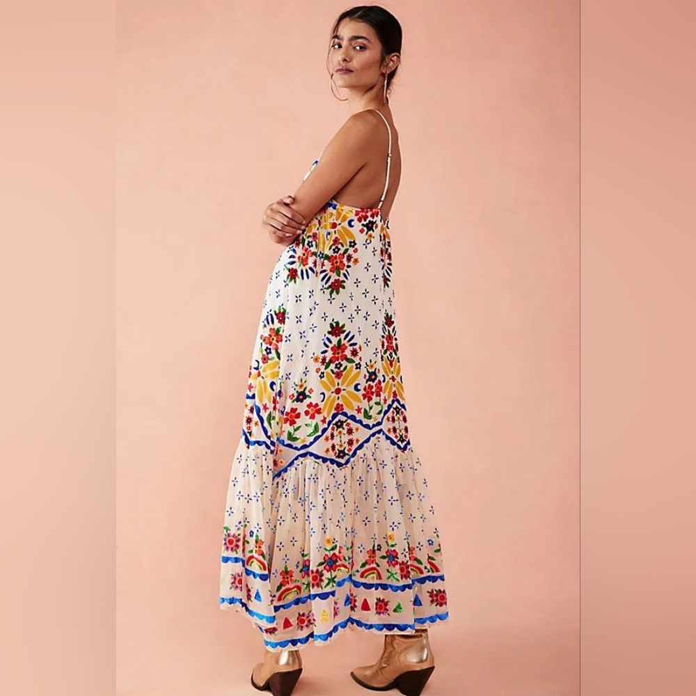 FREE PEOPLE Forever Folklore Maxi Dress Size XS - Picture 3 of 12